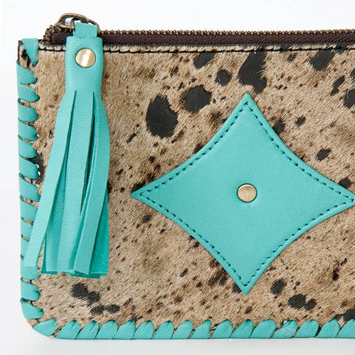 LS Western - Wholesale Coin Purse - Women's - ADBGD165 Coin Hair-On Genuine Western Leather Women Bag
