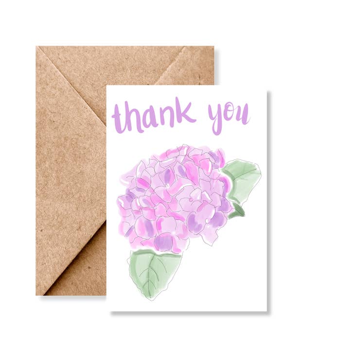 Tak - Hortensiakort for engroshandel hos Tiny Ink Boston