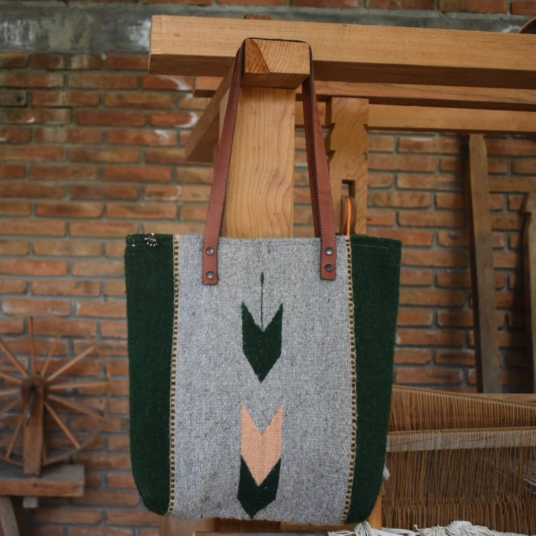 The Zapotec Weavers – wholesale Tote bag – Women's – Zapotec Green Arrow Bag 0