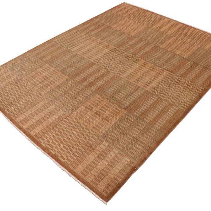Bohemian Gabbeh Krystal Brown/Beige Wool Rug - 10'0'' x 13'4'' for wholesale by Arshs Fine Rugs