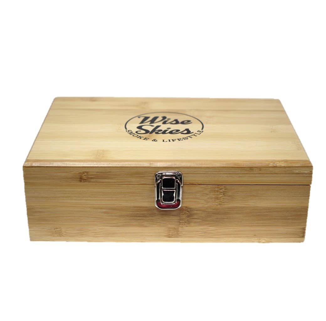 Wise Skies – wholesale Decorative box – Wise Skies Bamboo Wooden Rolling Box2
