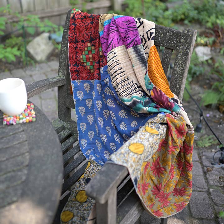WorldFinds - Wholesale Picnic Blanket - Sari Chic Sarong + Blanket4