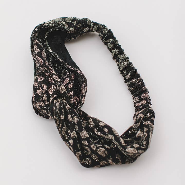 Space 46 Wholesale - Vente Bandeau – femme - Serre-tête léopard pailleté0