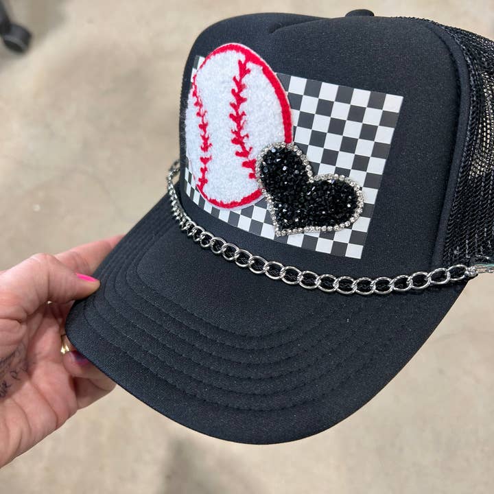 Vibes Hat Company - Wholesale Trucker Hat - Women's - Over The Top Baseball Trucker Hat | Sports | Game Day|Spirit