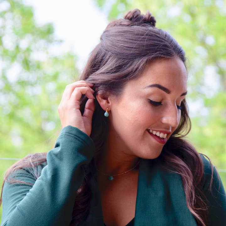 Naked Sage - Vente Boucles d'oreilles pendantes - Boucles d'oreilles Rainbow Moonstone - Linnaea2