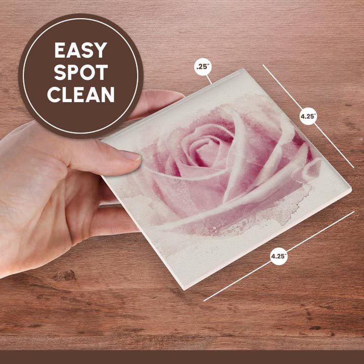 3dRose - Wholesale Coasters - 3dRose, Image Of Watercolor Pink Rose Art, Coaster6