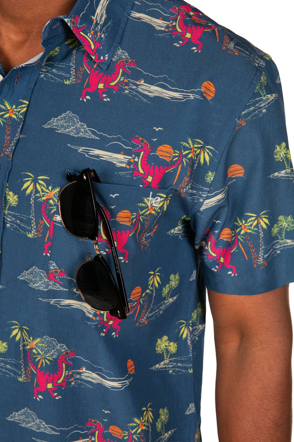 Tipsy Elves - Wholesale Overhemd met knopen - Heren - Prehistorisch Feest Hawaïaans Overhemd - Casual Overhemd voor Mannen4