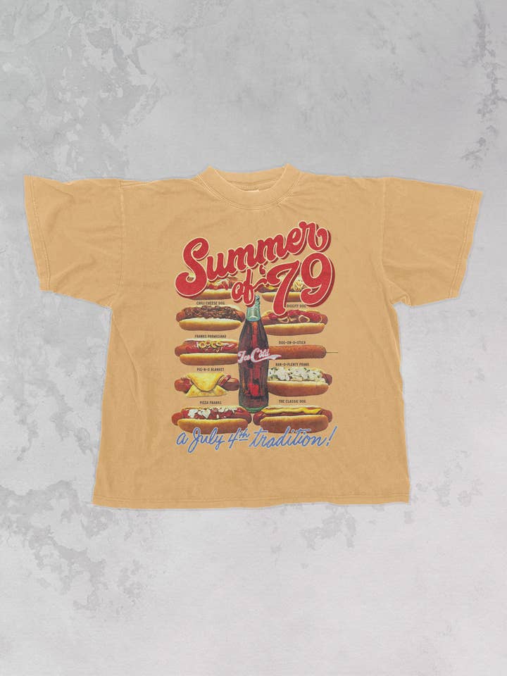 The Clandestine Underground - Wholesale Screen Printed T-Shirt - Unisex - Summer of '79, Â 4th of July Oversized T-Shirt
