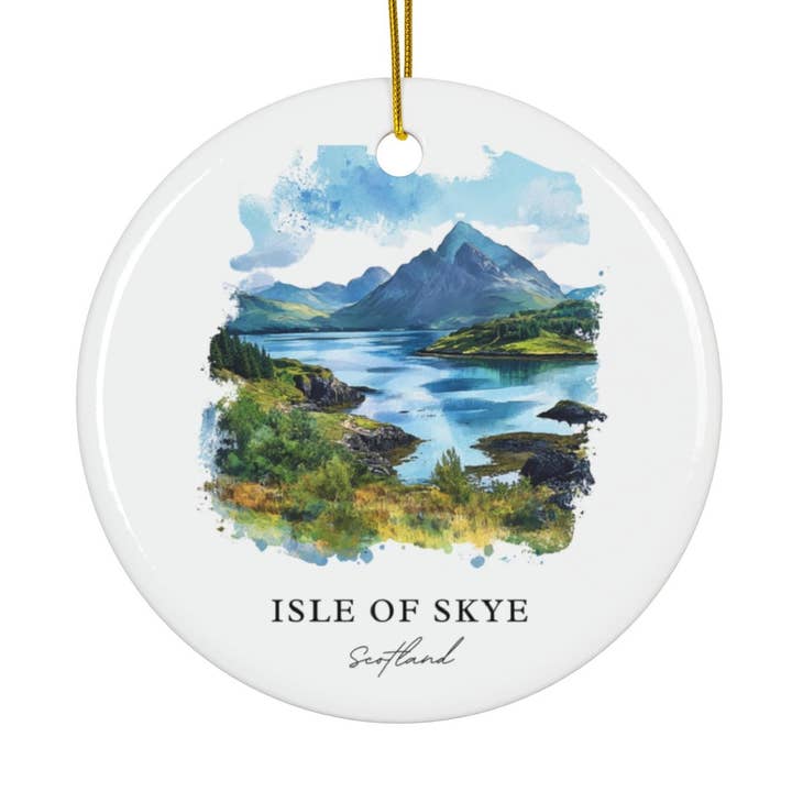 Premium Travel Art - Wholesale Ornament - Isle of Skye Ornament | Travel Souvenir | Matte0