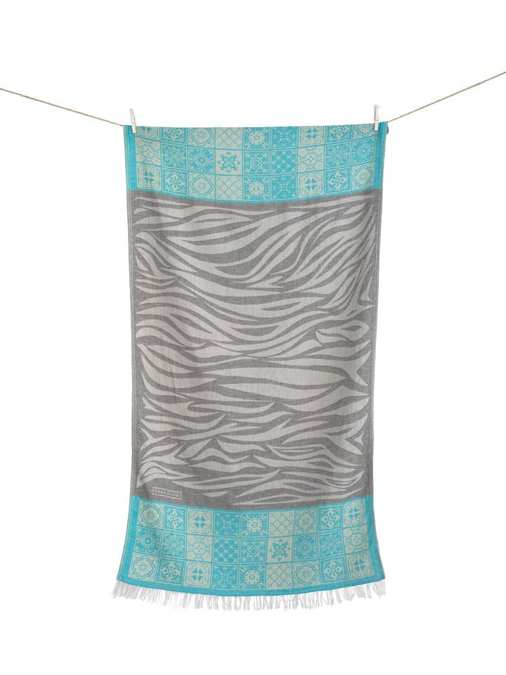 STRANDTUCH MATHRAKI SCHOKOLADE & TÜRKIS für den Großhandel von AELIA ANNA