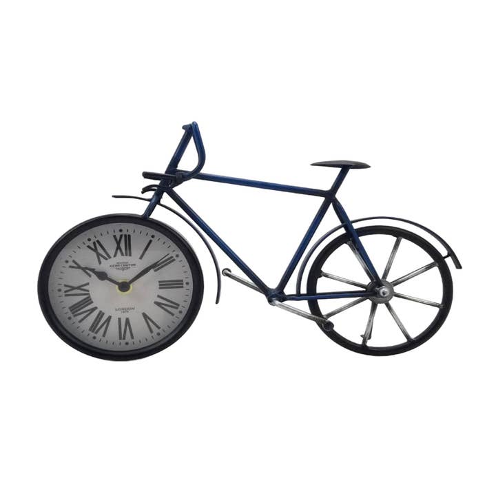 Table Clock - Roman Numbers Bike Table Clock for wholesale by Peterson Housewares & Artwares