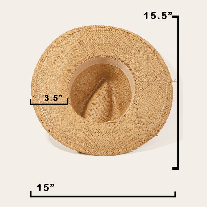 Collections by Fame Accessories - Wholesale Straw Hat - Women's - Braided Rope Straw Hat