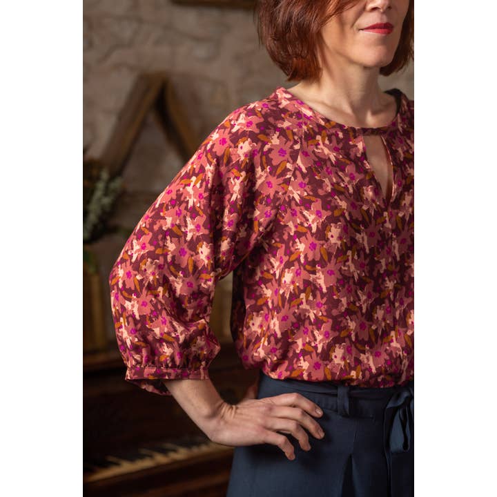 Eglantine et Zoé - Wholesale Fabric - Edel Terracotta Viscose Fabric1