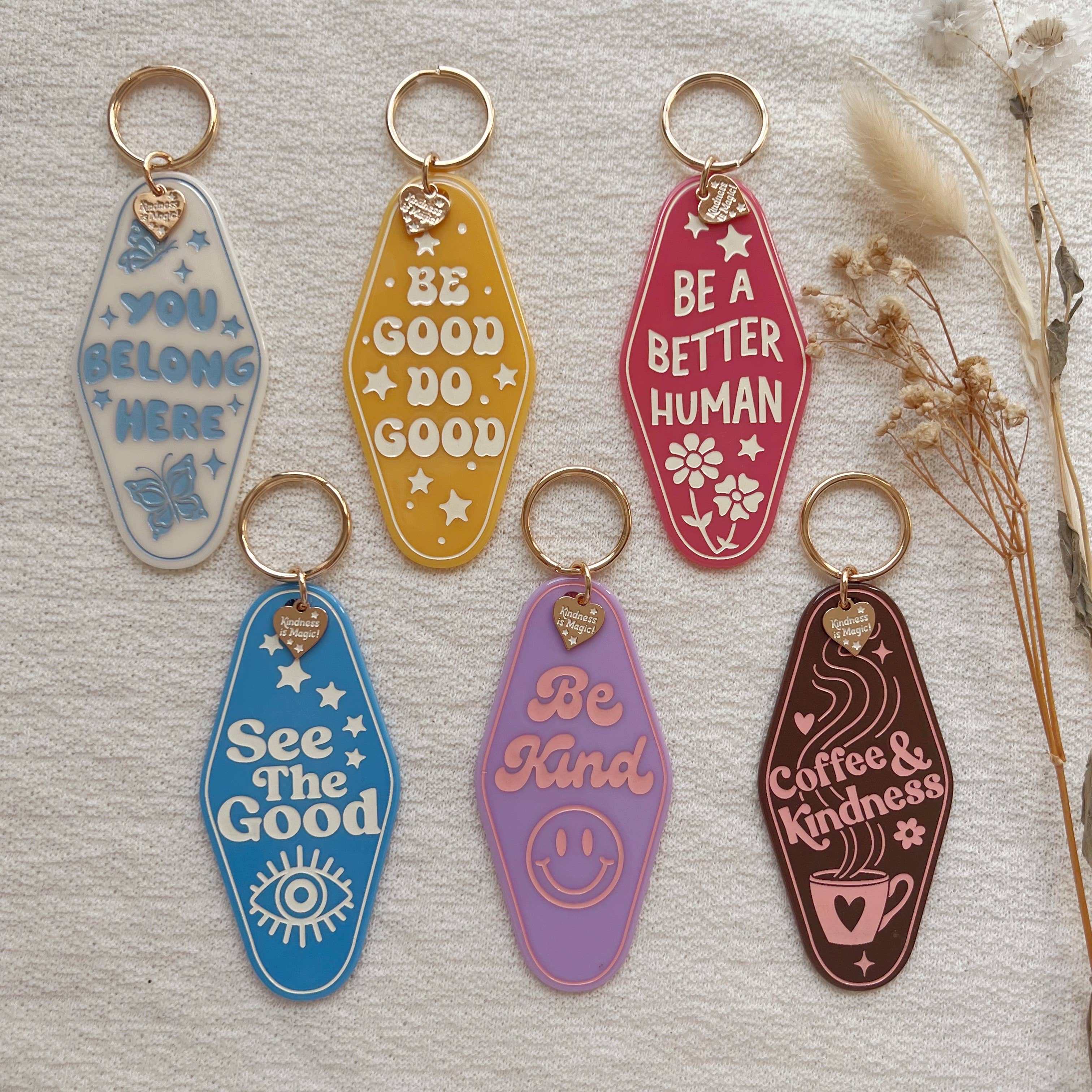 Kindness is Magic - Wholesale Keychain - Women's - Inspirational Motel Keychains - All Quotes1