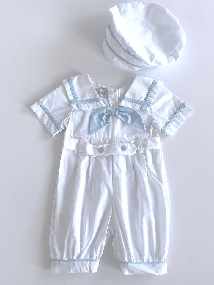 Set tutina e cappello per neonati ispirati ai marinai k2032 per la vendita all'ingrosso da parte di BEAU KiD