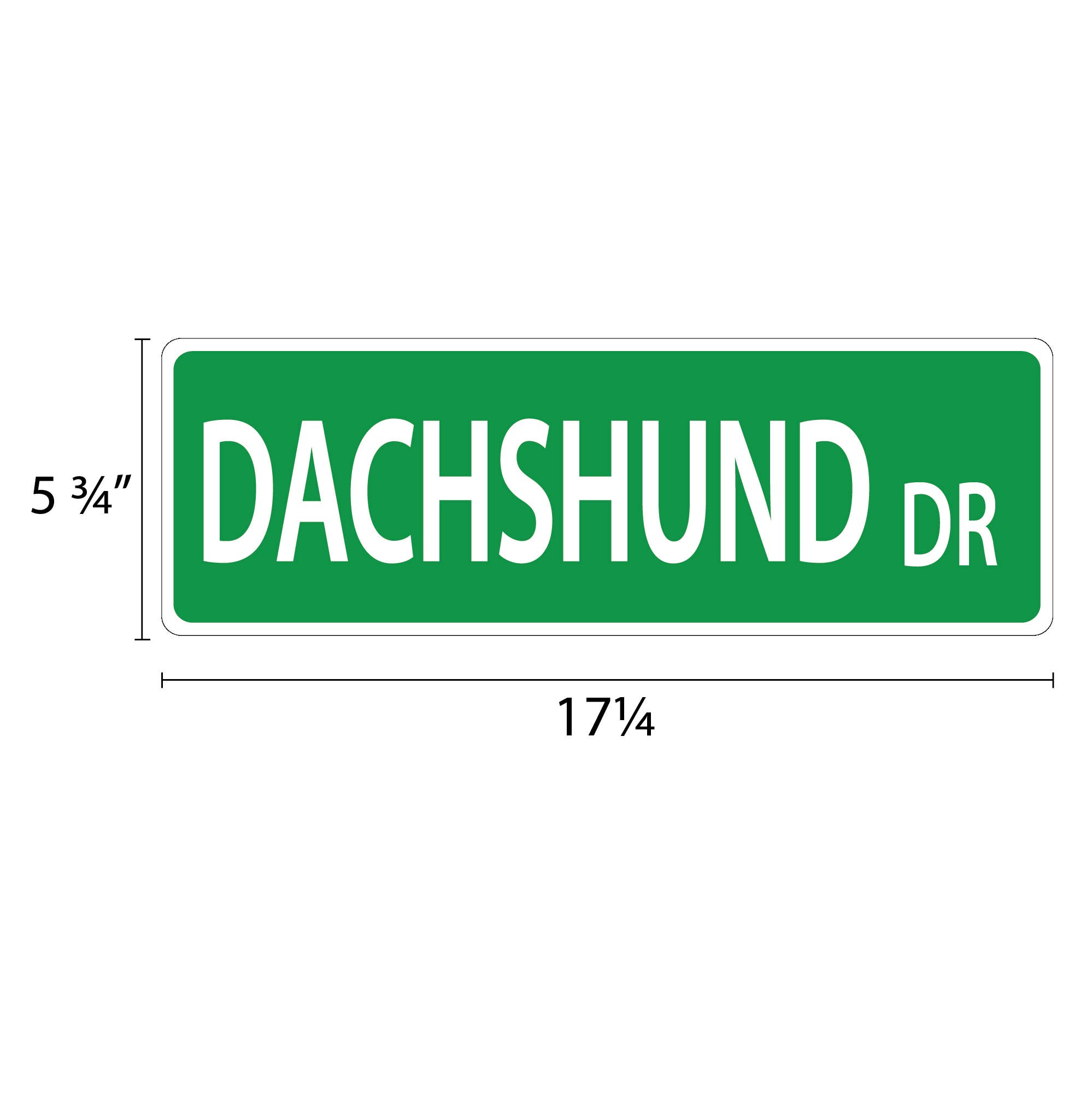 Imagine This Company - Wholesale Bord/bordje - Teckel straatbord1