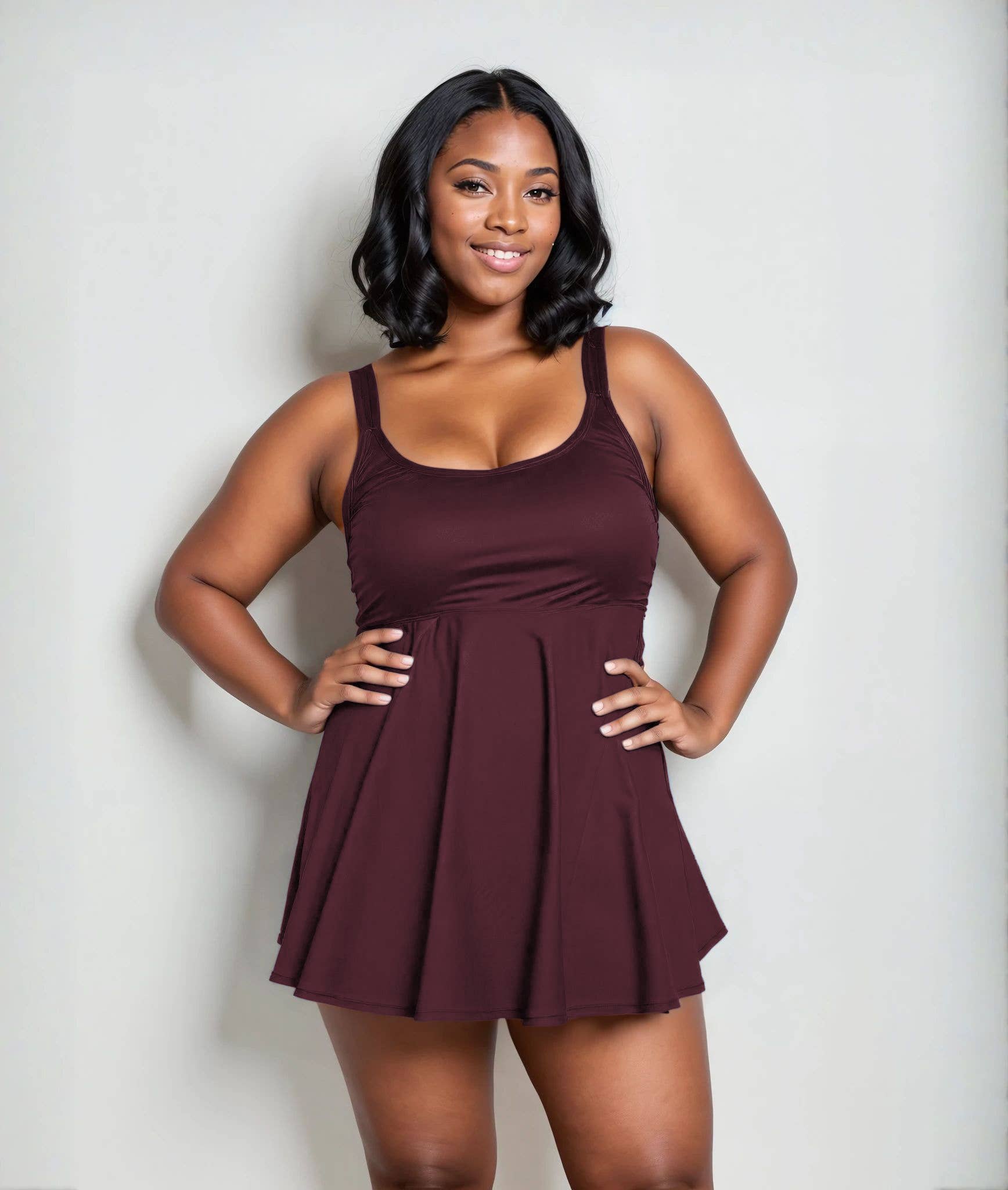 Calypsa - Wholesale Swim Top - Women's - Amber Tankini Swim Top | Plus Size4