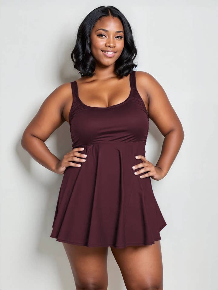 Calypsa - Wholesale Swim Top - Women's - Amber Tankini Swim Top | Plus Size4