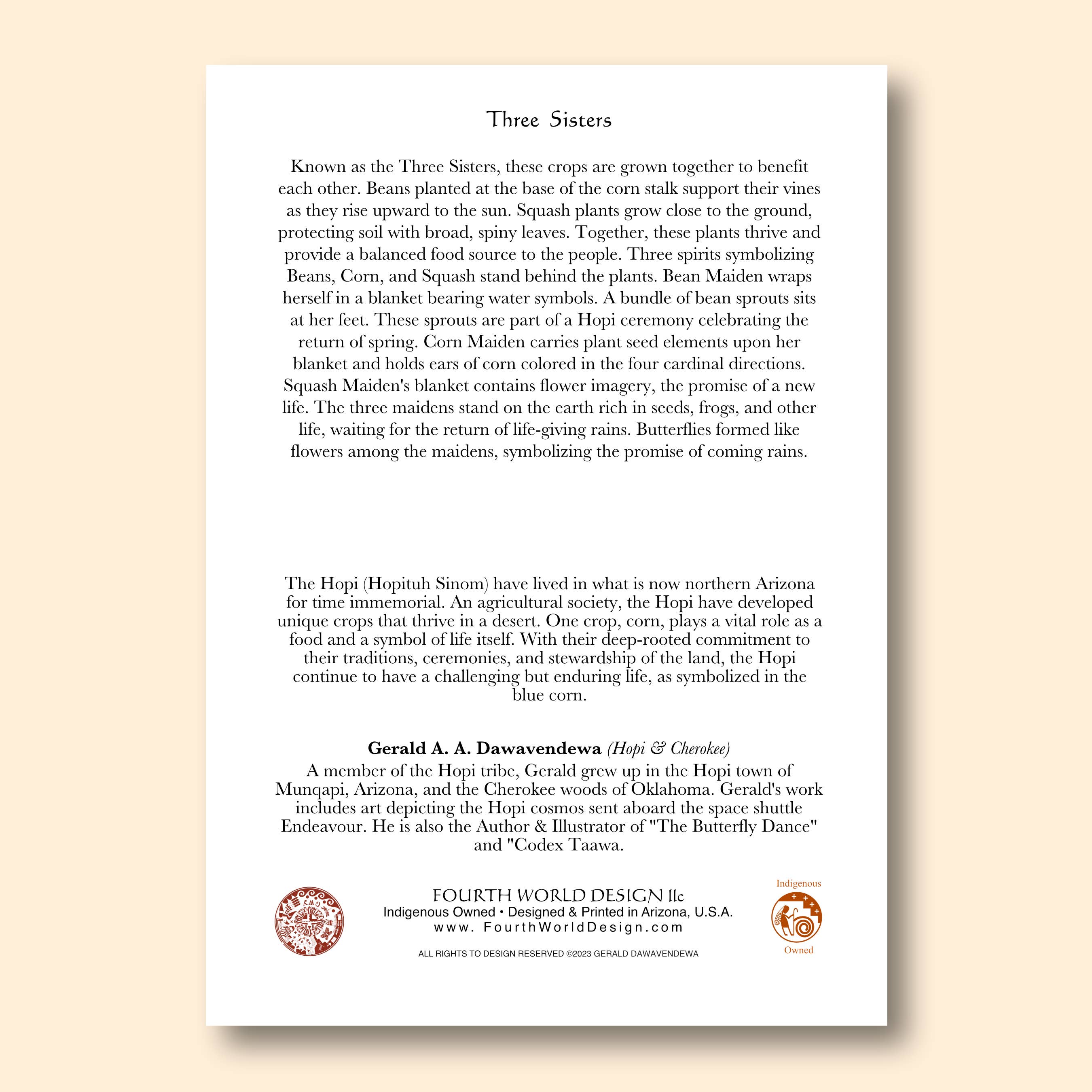 Fourth World Design – Großhandel Grußkarten für den Alltag – Drei Schwestern2