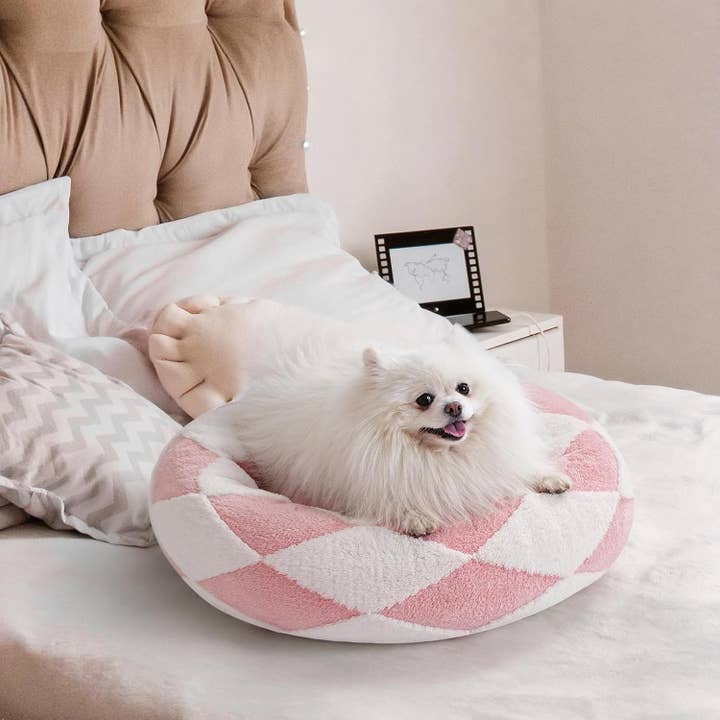 Robud & Mewoofun Official Store - Wholesale Pet Bed - Cat/Dog - Plush Cute Cat Bed Donut Small Dog Bed for Puppy and Kitten12