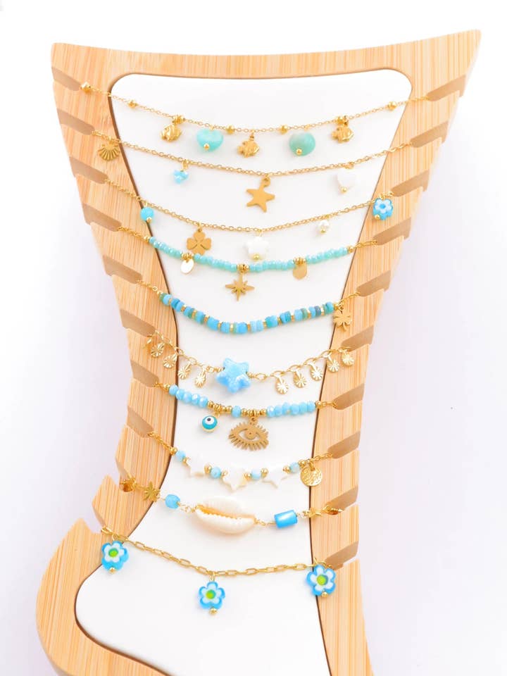 Sets mit Aufsteller - PRESENTOIR-CHEVILLE10-13 für den Großhandel von Bijoux Mystères