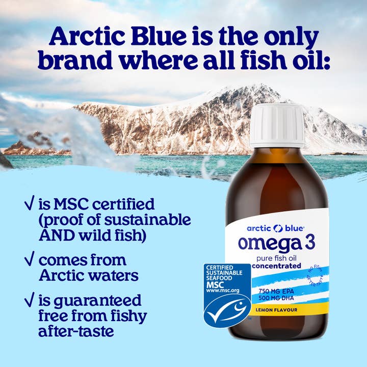 Arctic Blue - Wholesale Oral Supplement/Vitamin - Fish Oil Concentrated DHA EPA - Lemon5