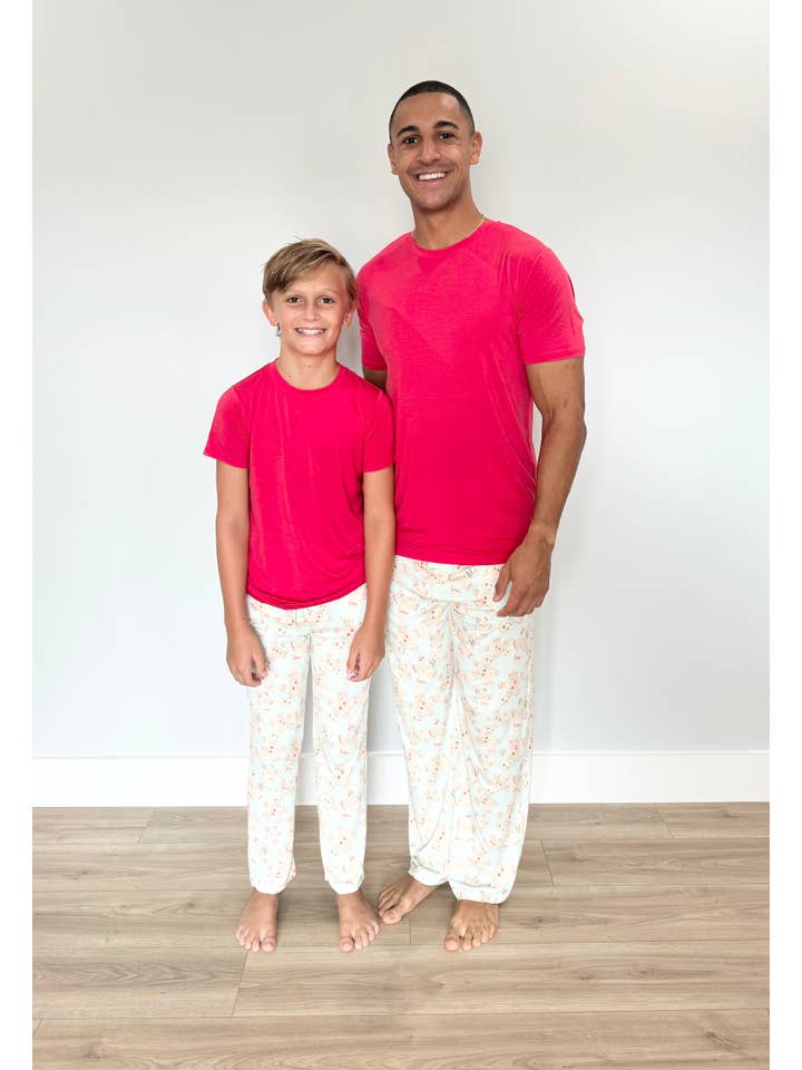 Sweet Bay Clothing - Venta al por mayor Conjunto de pijama - Hombre - Conjunto de pijama de dos piezas Blue Gingerbread para hombre2