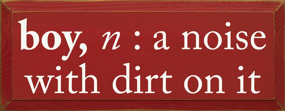 SAWDUST CITY – wholesale Skylt – Pojke, substantiv: ett ljud med smuts på det Wood Sign9