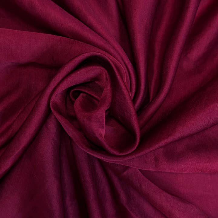 Ontario Blend Fabric (Linen Silk) - Magenta Burgundy for wholesale by Fabriculture INC