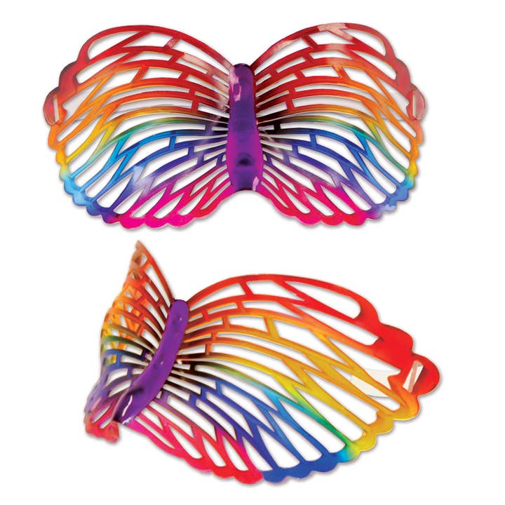 Rainbow Butterfly Glasses for wholesale by Beistle