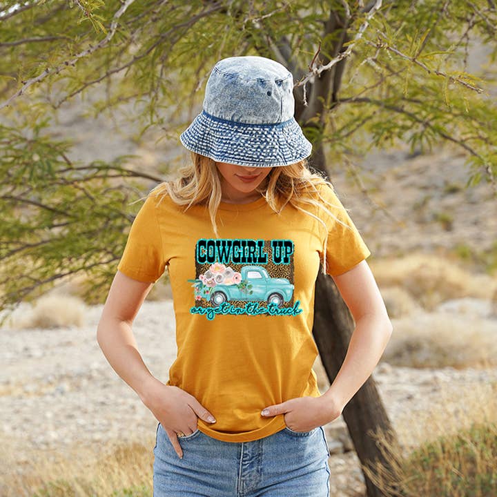 Cowgirl Up Truck T-Shirt for wholesale by The Dirty Cowgirl Apparel