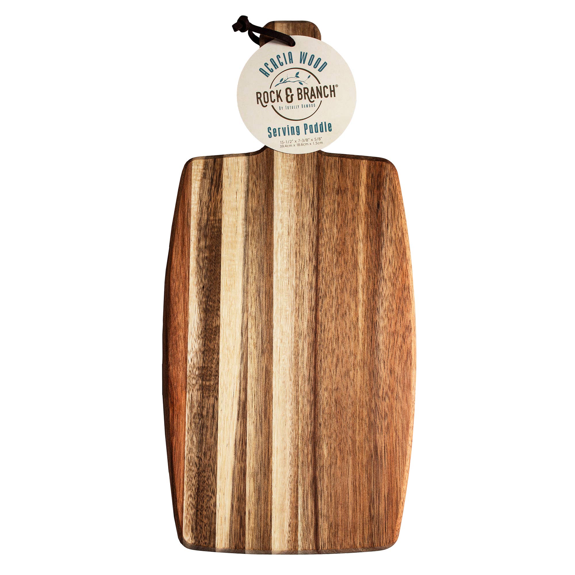 Totally Bamboo - Wholesale Cheese Board - Rock & Branch® Acacia Wood Charcuterie Serving Paddle Board5