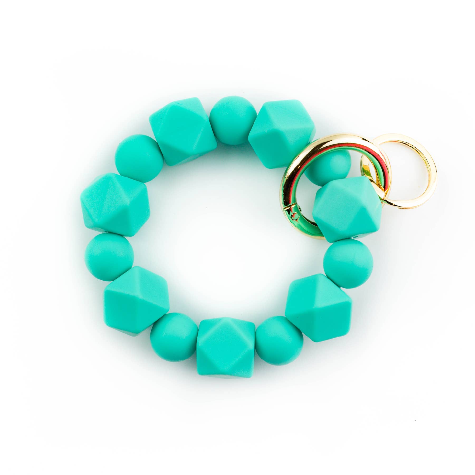 Cleary Lane - Wholesale Keychain - Women's - Beaded Wristlet Keychain Hexagon Silicone6