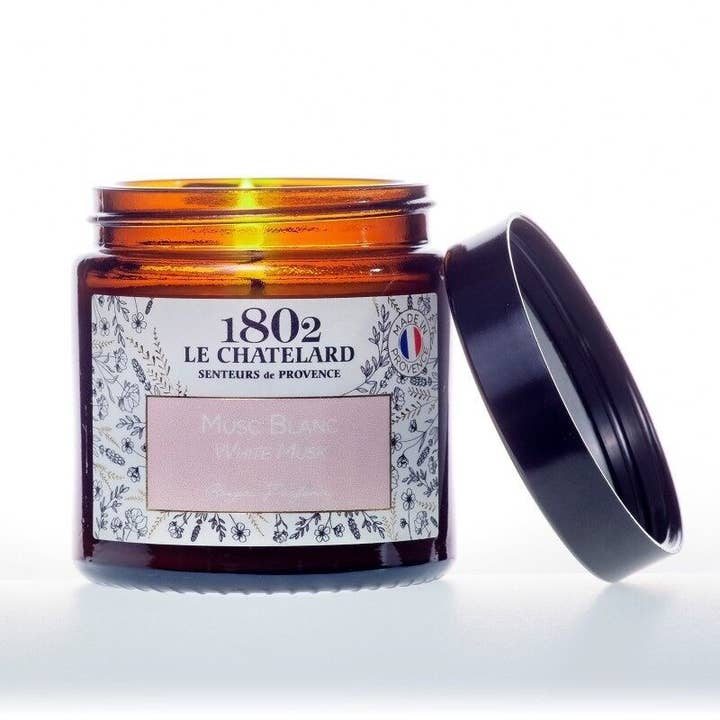 VELA PERFUMADA ALMIZCLE BLANCO, COLECCIÓN AUTÉNTICA para venta al por mayor de Le Chatelard 1802