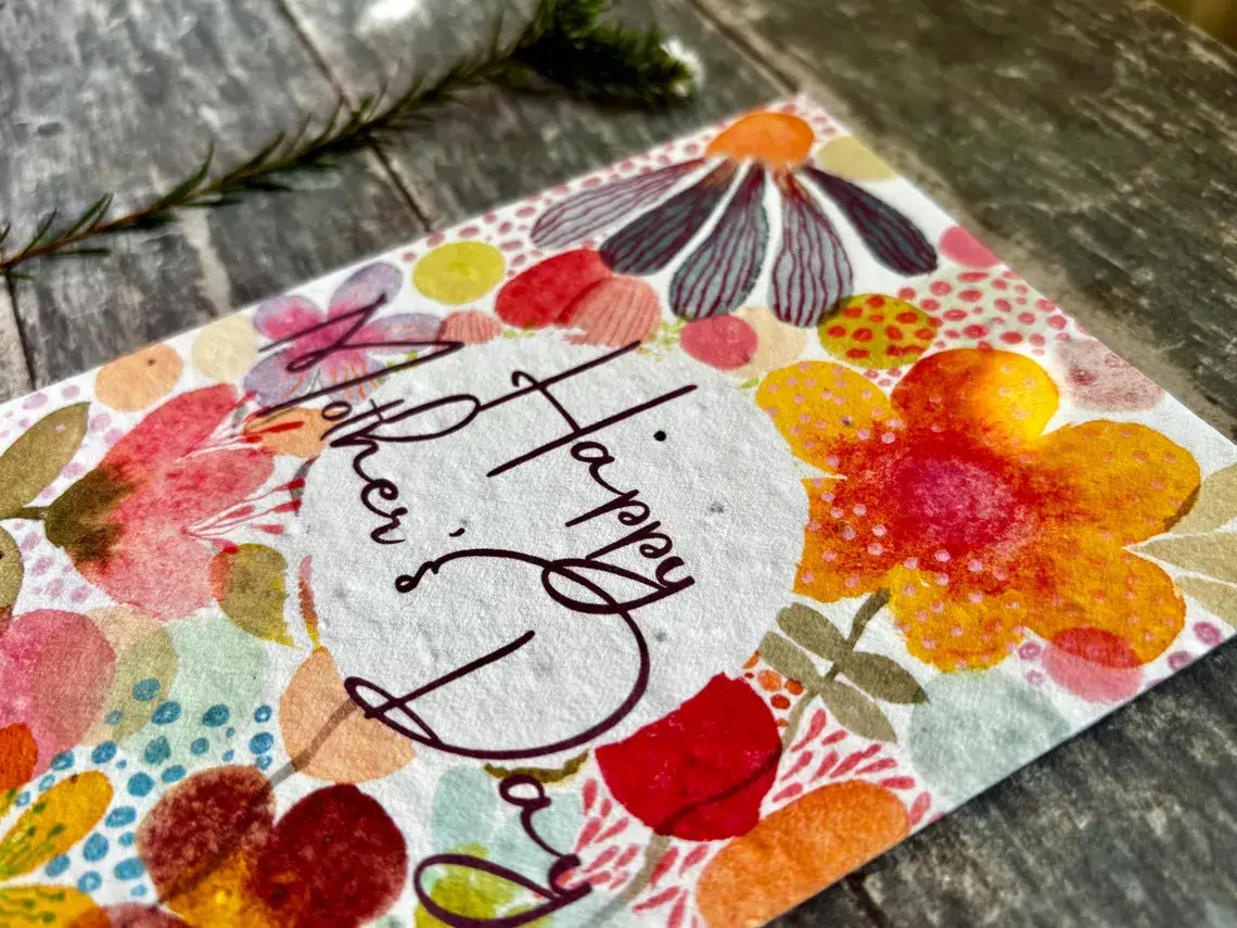 Erika's Whimsical Art – wholesale Mother’s Day card – To A Wonderful Mum Card – Plantable Mother’s Day Seed Paper 5