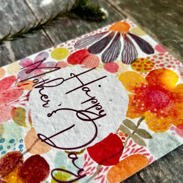 Erika's Whimsical Art – wholesale Mother’s Day card – To A Wonderful Mum Card – Plantable Mother’s Day Seed Paper 5
