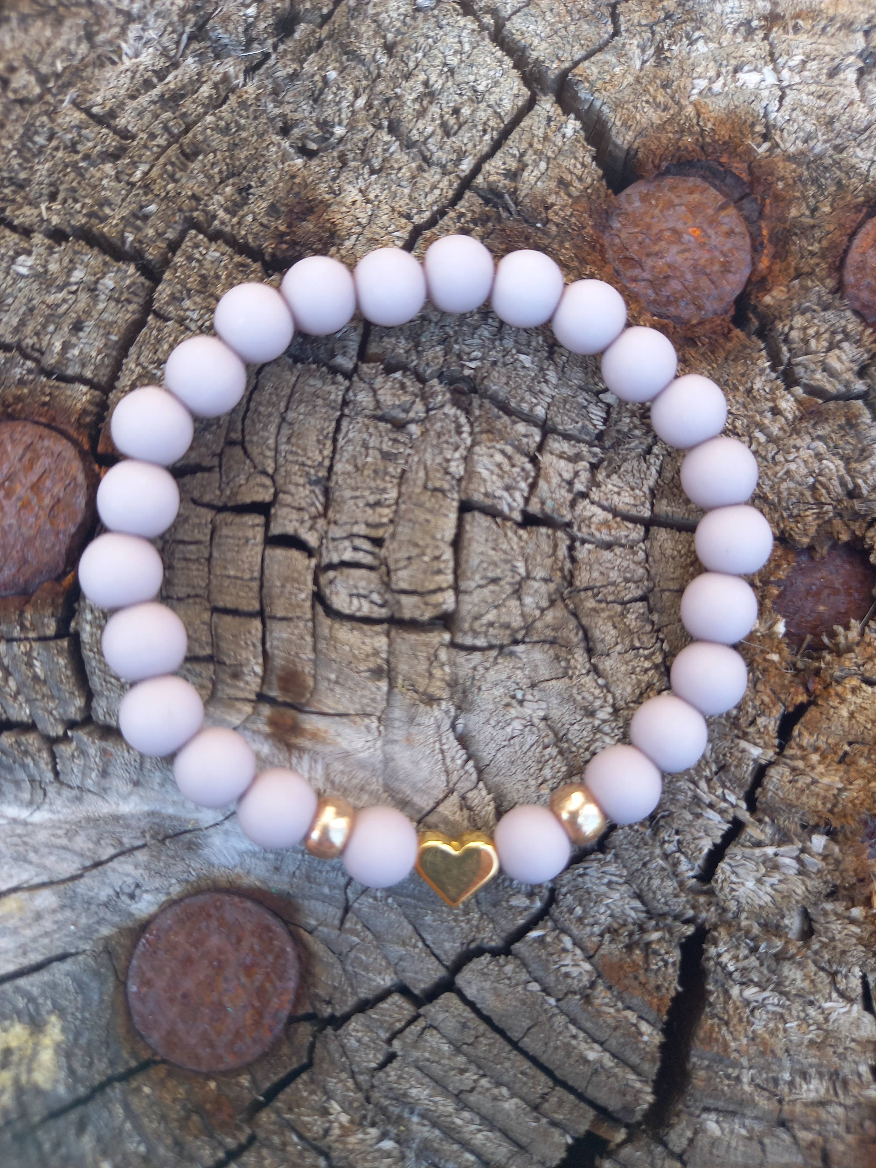 Happy by Lies - Vente Bracelet de perles – enfant - Bracelet enfant avec cœur2