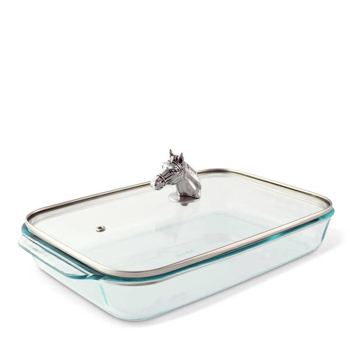 Horse Head with Pyrex 3 quart Baking Dish for wholesale by Arthur Court