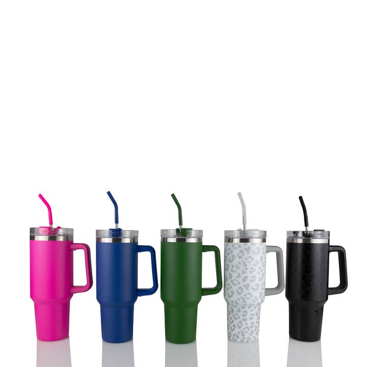 Hogg Outfitters - Wholesale Insulated Mug/Tumbler - 40oz POWDER COATED TRAVELER TUMBLER