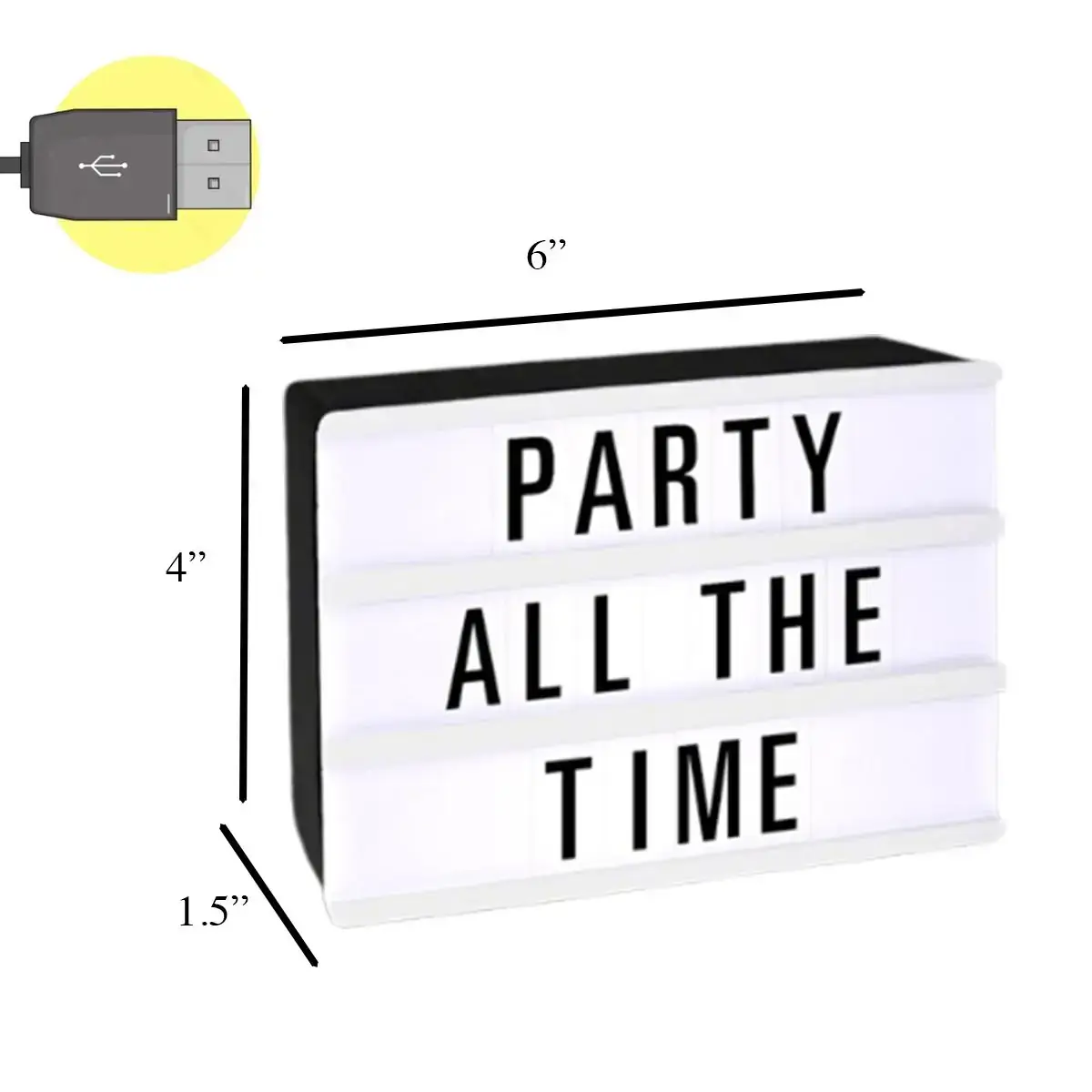 Blinkee.com, LLC – Engroshandel Skilt – LED Mini Cinema Marquee Lightbox USB-drevet kan tilpasses2
