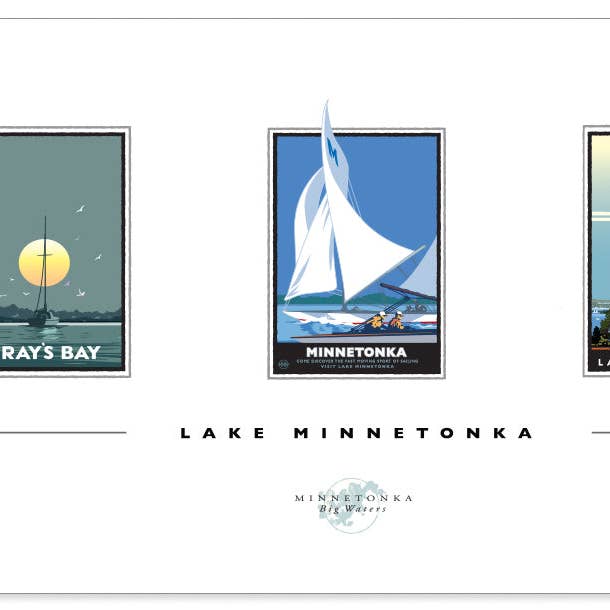 Landmark MN | Coleção Lake Minnetonka por atacado de Legendary Landmark Art Prints