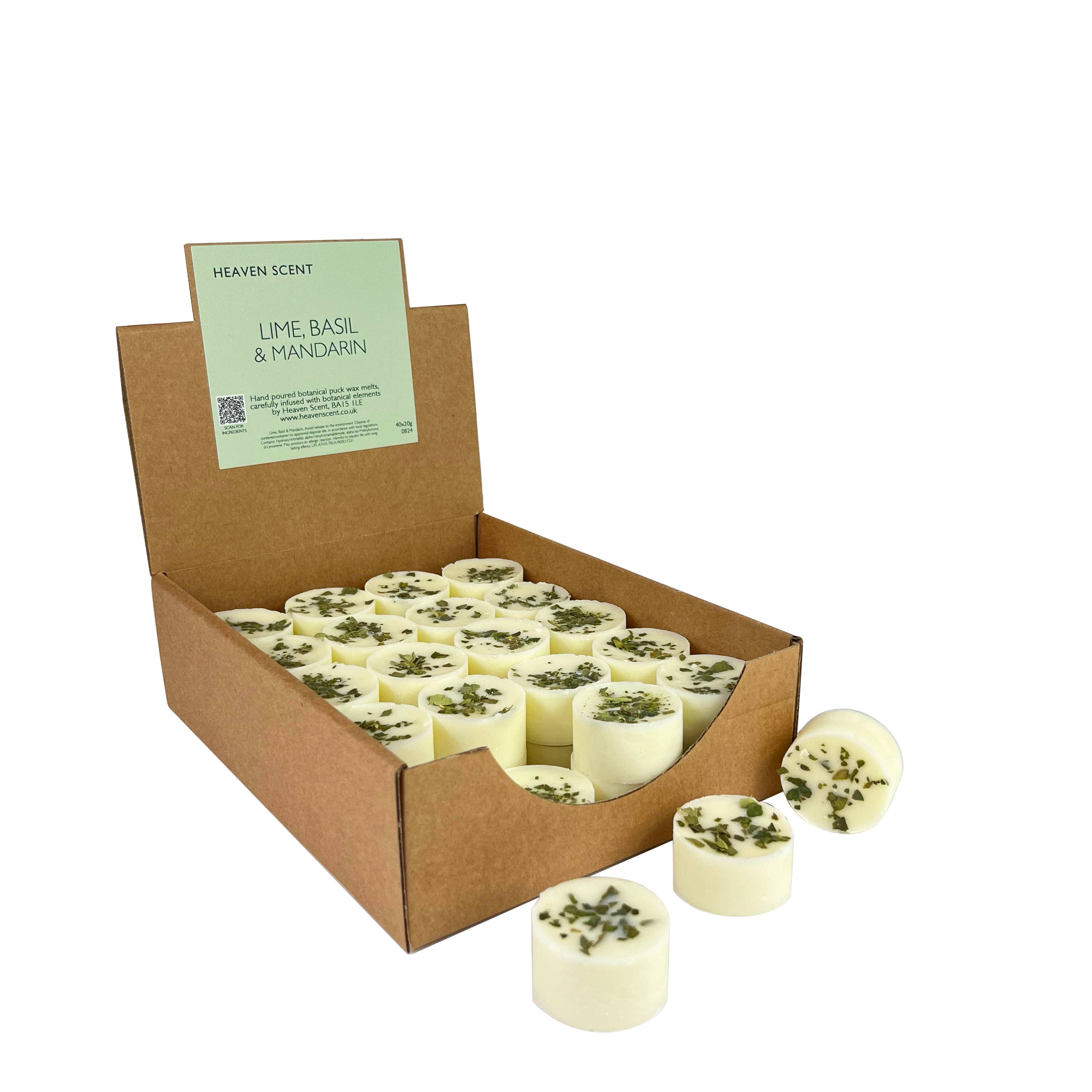 Heaven Scent Incense Ltd - Wholesale Wax Melt - 20g Botanical Wax Melt Pucks PICK & MIX Summer Starter Pack 4