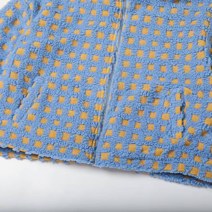 Hope & Sunshine - Wholesale Jacket - Women's - Plaid Lambswool Fashion Jacket7