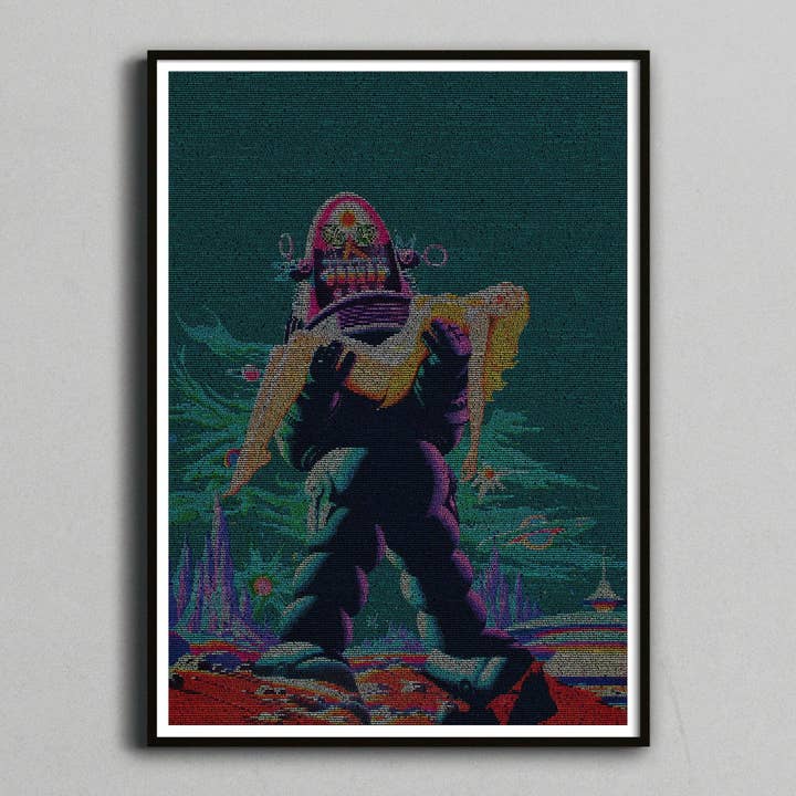 Planeta prohibido - Impresión de guión artístico - para venta al por mayor de Robotic Ewe