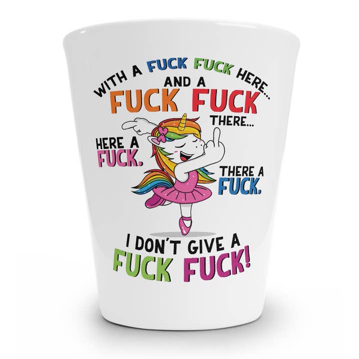 Fuck Fuck Here vaso de chupito de para venta al por mayor de tcbco
