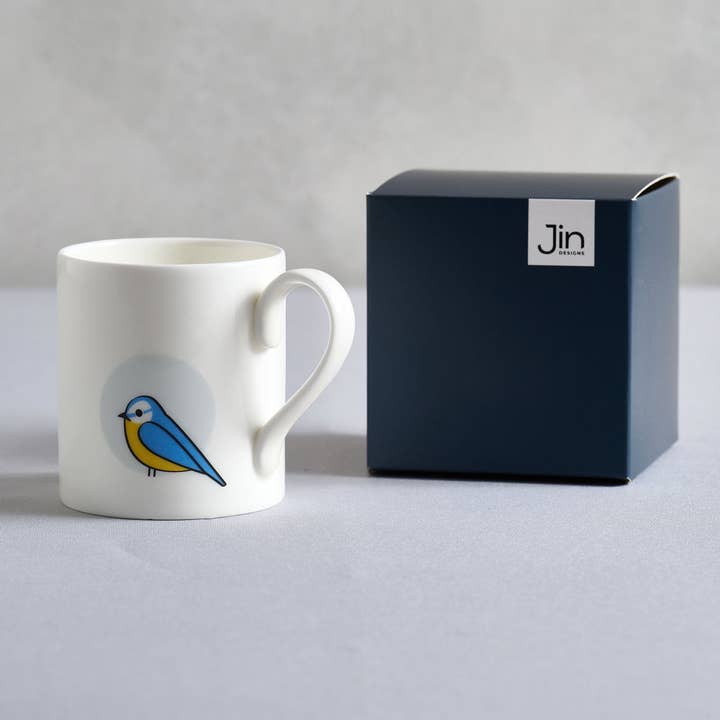 Jin Designs - Wholesale Coffee Mug - Blue Tit Mug4