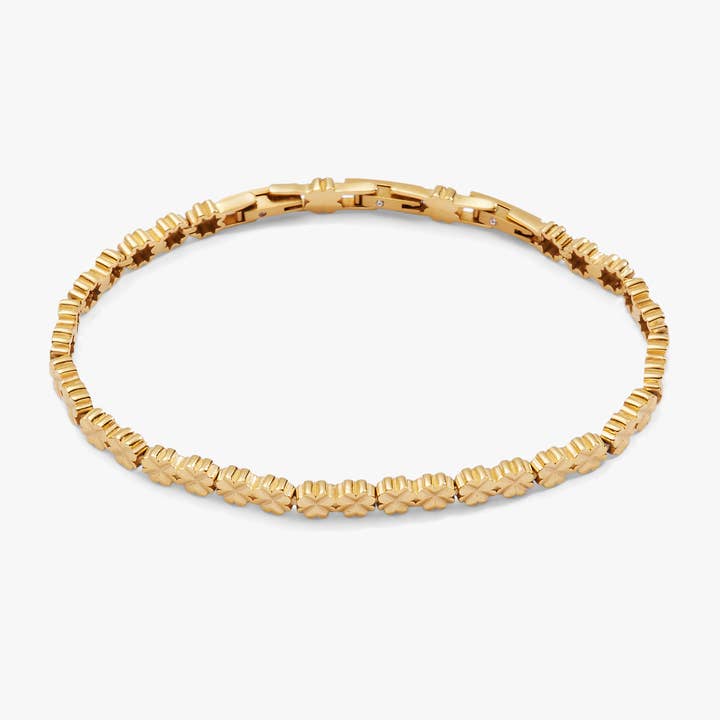 Lucky Clover Charm Tennis Bracelet for wholesale by Alex and Ani