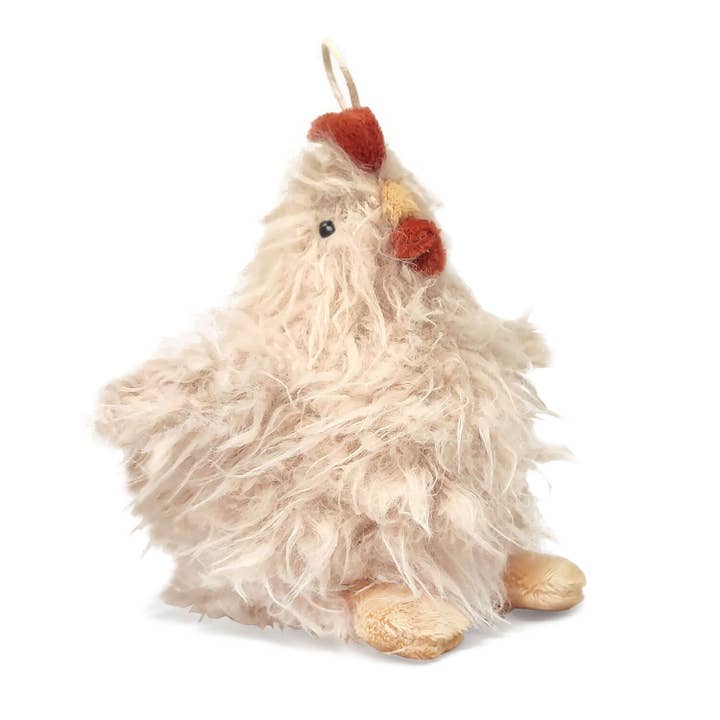 Plüschtier Farmtier Huhn weiß , klein 12cm für den Großhandel von Mea-Living