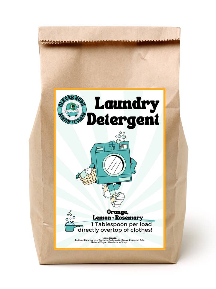 Orange Lemon+Rosemary - Clever Suds Powder Laundry Detergent for wholesale by Clever Suds