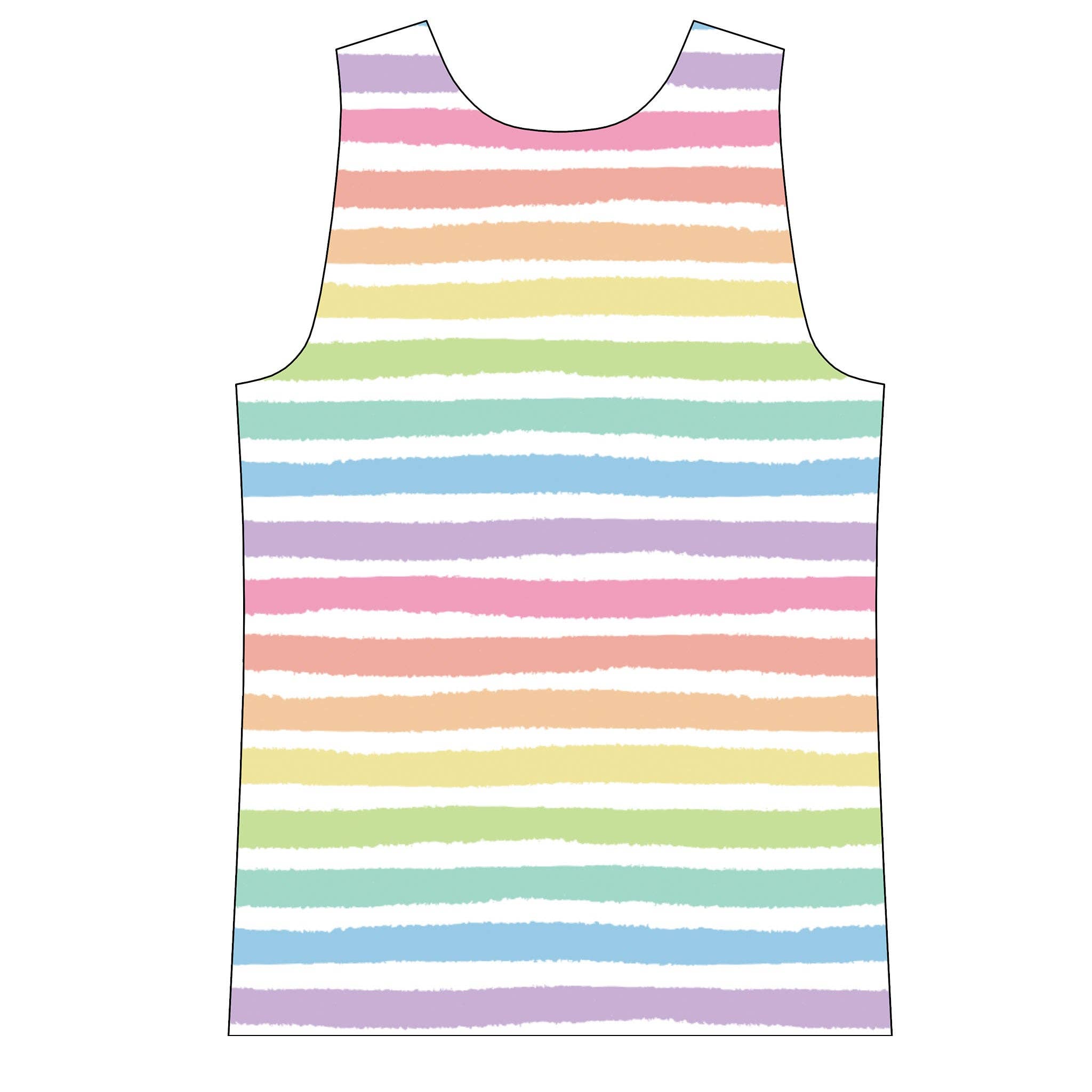 Sugar Lulu - Wholesale Tank Top - Kids - Bubble Gum Stripe Tank Top4